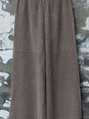 INTO THE EAST 25 Autumn/Winter Khaki/Black Knitted Hollow Straight Pants ITE-E1DGSS020GY20PT-KQH Khaki (E1DGSS027CM20PT)